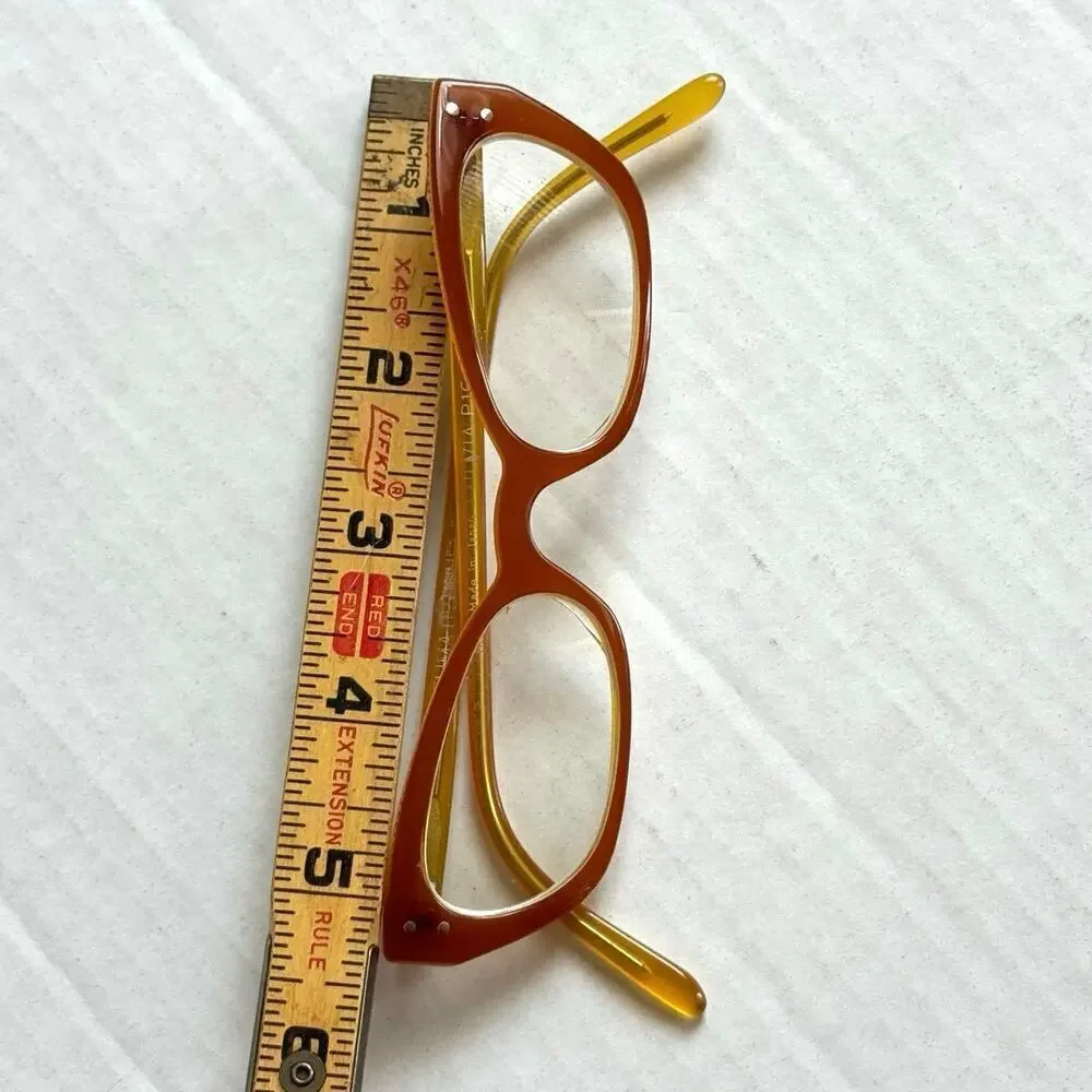 Red SELIMA OPTIQUE FULVIA P16 Cat Eye Reading Eyeglasses Frame 2012 Needs Lens